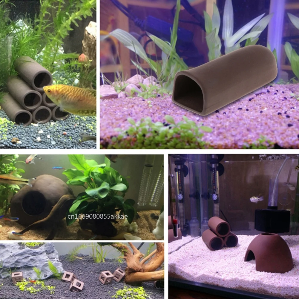 1pc Fish Tank Cave Aquarium Ac - Hide Cave Ceramic reseña y precio